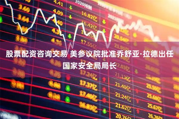 股票配资咨询交易 美参议院批准乔舒亚·拉德出任国家安全局局长